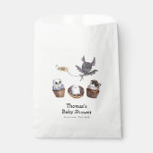 Little Boo Halloween cupcake Baby Shower フェイバーバッグ (正面)