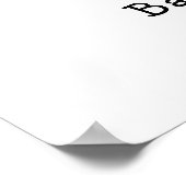 Little Boo Halloween cupcake Baby Shower Welcome ポスター (角)