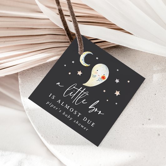 Little Boo Halloween Ghost Baby Shower フェイバータグ