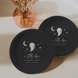 Little Boo Halloween Ghost Baby Shower ペーパープレート