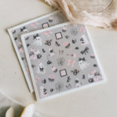 Little Boo Halloween Girl Baby Shower スタンダードカクテルナプキン