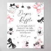 Little Boo Halloween Girl Diaper Raffle ポスター (正面)