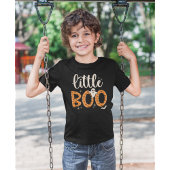 Little Boo Halloween Naranja lindo Tシャツ
