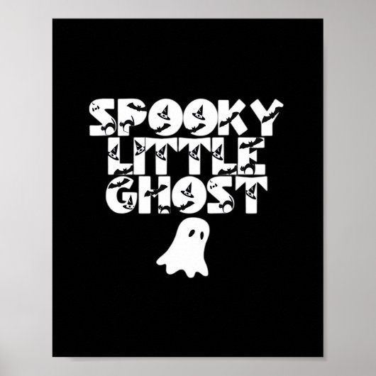 Little Boo Halloween Print Design ポスター (正面)