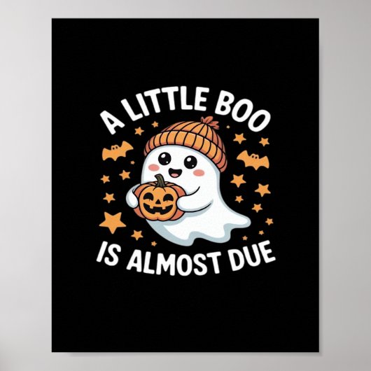 Little Boo Halloween Print Design ポスター (正面)