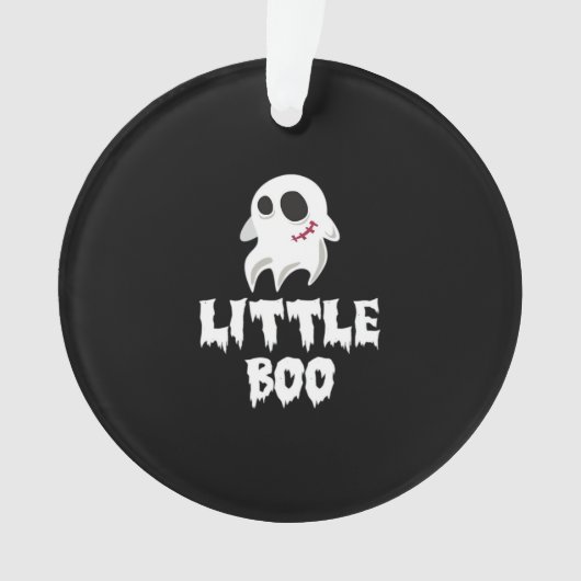 Little Boo In Halloween Cool Graphic オーナメント (正面)