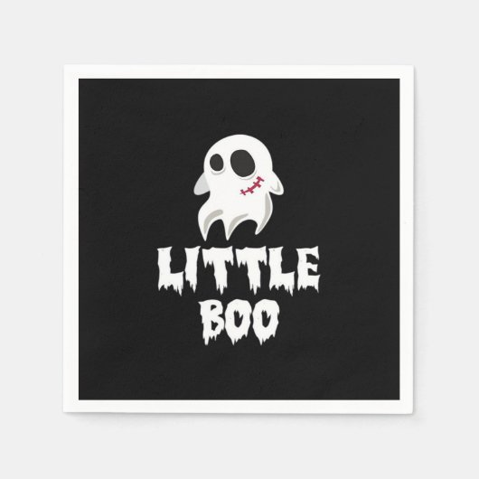 Little Boo In Halloween Cool Graphic スタンダードカクテルナプキン (正面)