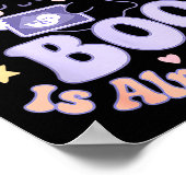 Little Boo Is Almost Due Fun Halloween Cute Pregna ポスター (角)