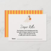  Little Boo Is Almost Due Halloween Baby Shower エンクロージャーカード (正面/裏面)