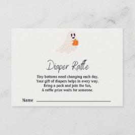  Little Boo Is Almost Due Halloween Baby Shower エンクロージャーカード