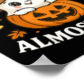 Little Boo Is Almost Due Halloween Pregnancy Revea ポスター (角)