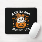 Little Boo Is Almost Due Halloween Pregnancy Revea マウスパッド (マウス)