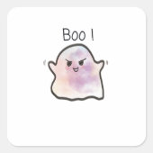 Little Boo Is Cheeky Funny Meme スクエアシール (正面)