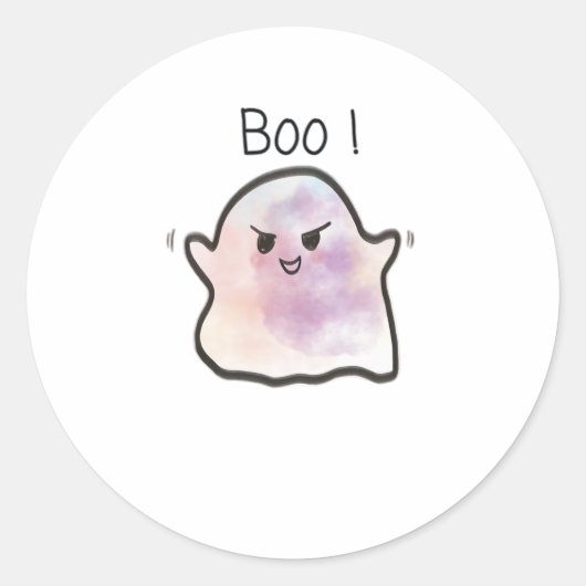 Little Boo Is Cheeky Funny Meme ラウンドシール (正面)