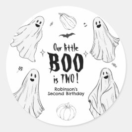 Little Boo Is Two ハロウィン 2歳の誕生日 ラウンドシール