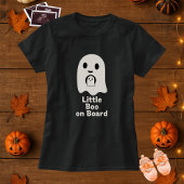 Little Boo on Board Ghost Maternity Halloween Tシャツ