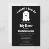 LITTLE BOO On The Wayハロウィーン幽霊赤ちゃんシャワー 招待状 (正面)