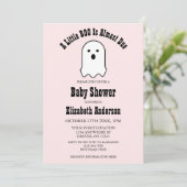 LITTLE BOO On The Wayハロウィーン幽霊赤ちゃんシャワー 招待状 (スタンド正面)