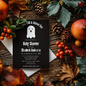 LITTLE BOO On The Wayハロウィーン幽霊赤ちゃんシャワー 招待状