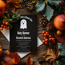 LITTLE BOO On The Wayハロウィーン幽霊赤ちゃんシャワー 招待状