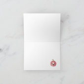 Little Boo Pumpkinハロウィーン赤ちゃんシャワーありがとう サンキューカード (内部)