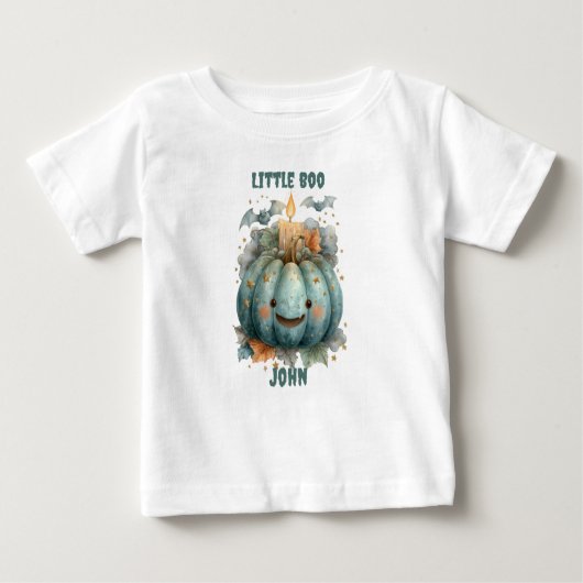 Little Boo Pumpkin for Boys ベビーTシャツ (正面)