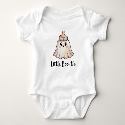 Little Boo-tle Cute Halloween Spoky Baby Outfit ベビーボディスーツ (正面)