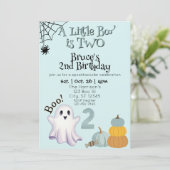 Little Boo Two, Blue 2nd Ghost Birthday 招待状 (スタンド正面)
