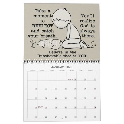Little Boy Arranges Words 2022 (Medium) Calendar カレンダー (1月 2026)