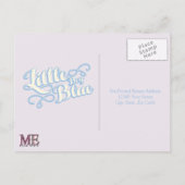 Little Boy Blue Baby Shower RSVPカード インビテーションポストカード (裏面)