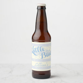 Little Boy Blue Baby Shower Wine Label ビールラベル