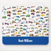 Little Boy Things That Move Vehicle Car Kid マウスパッド (正面)