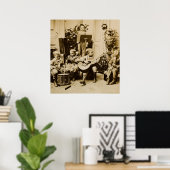 Little Boys Orchestra -ヴィンテージ立体視 ポスター (ホームオフィス)