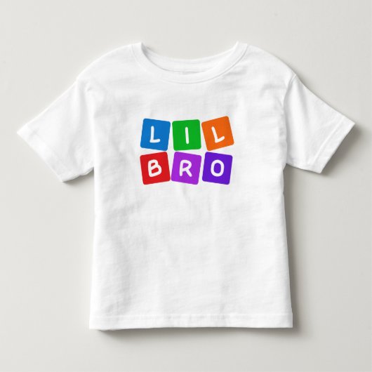Little Broシャツ – 選択スタイル&カラー トドラーTシャツ (正面)