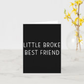 Little Broke Friend Funny Kids Girls Boys Son Daug カード (黄色い花)