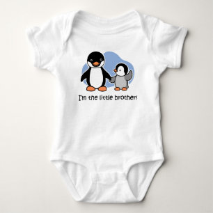 Little Brother -ベビーペンギンTシャツ ベビーボディスーツ