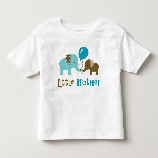 Little Brother – 男モダン子用のゾウTシャツ トドラーTシャツ (正面)