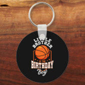 Little Brother Of The Birthday Boy Sketll Theme Bd キーホルダー (正面)