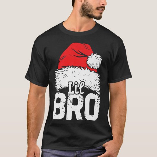 Little Brother Santa Christmas Family Matching Chr Tシャツ (正面)