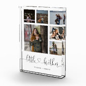 Little Brother Script Brother Gift Photo Collage フォトブロック (右)