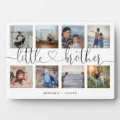 Little Brother Script Brothersギフト写真コラージュ フォトプラーク (正面)