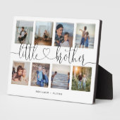 Little Brother Script Brothersギフト写真コラージュ フォトプラーク (側面)