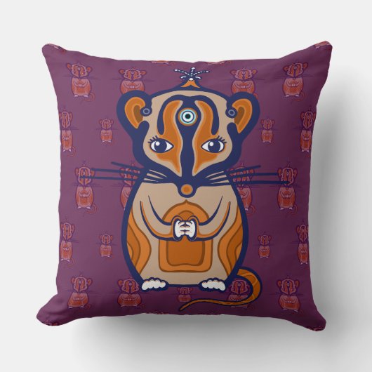 Little Brown Mouse クッション (正面)