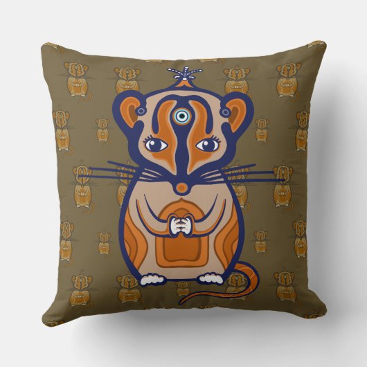 Little Brown Mouse クッション (裏面)