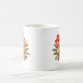 Little Brownies Gingerbread with Red Amaryllis コーヒーマグカップ (中央)