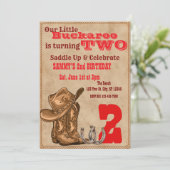 Little Buckaroo Two, Western 2nd Birthday 招待状 (スタンド正面)