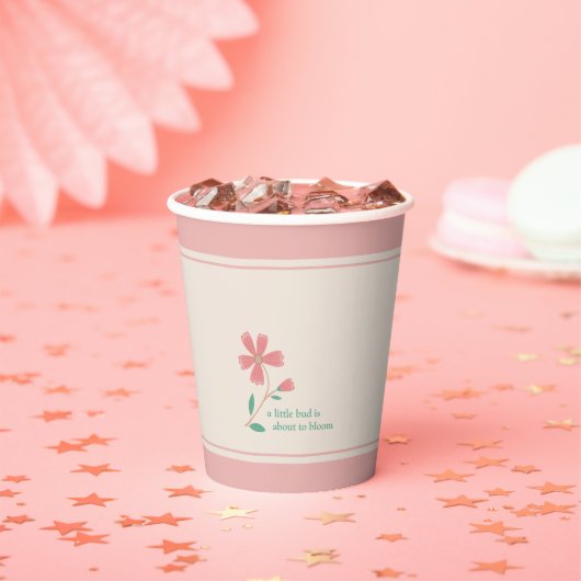 Little Bud Floral Hand Lettering 紙コップ (インサイチュ)