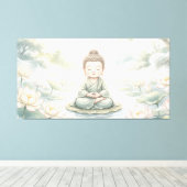 Little Buddha キャンバスプリント (インサイチュ (ウッドフロア))