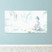Little Buddha キャンバスプリント (インサイチュ (ウッドフロア))