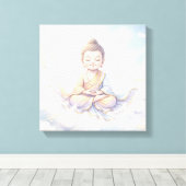 Little Buddha キャンバスプリント (インサイチュ (ウッドフロア))